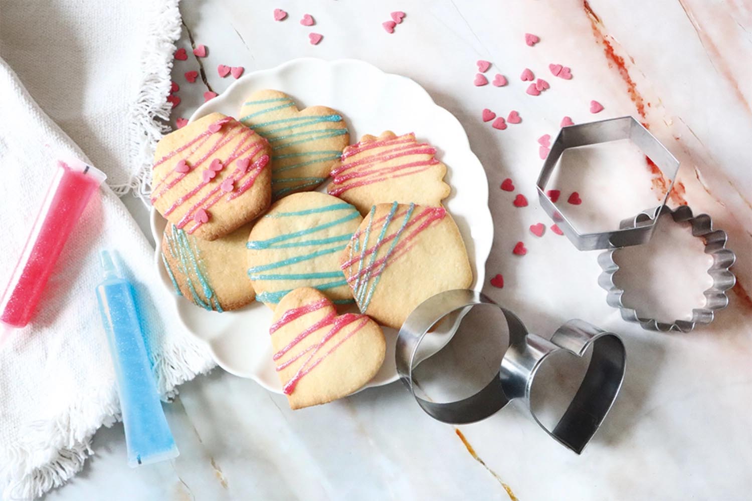 4-teiliges Ausstecher-Set aus Edelstahl von Scrap Cooking, ideal für kreative Backideen und präzise Formen in der Küche.