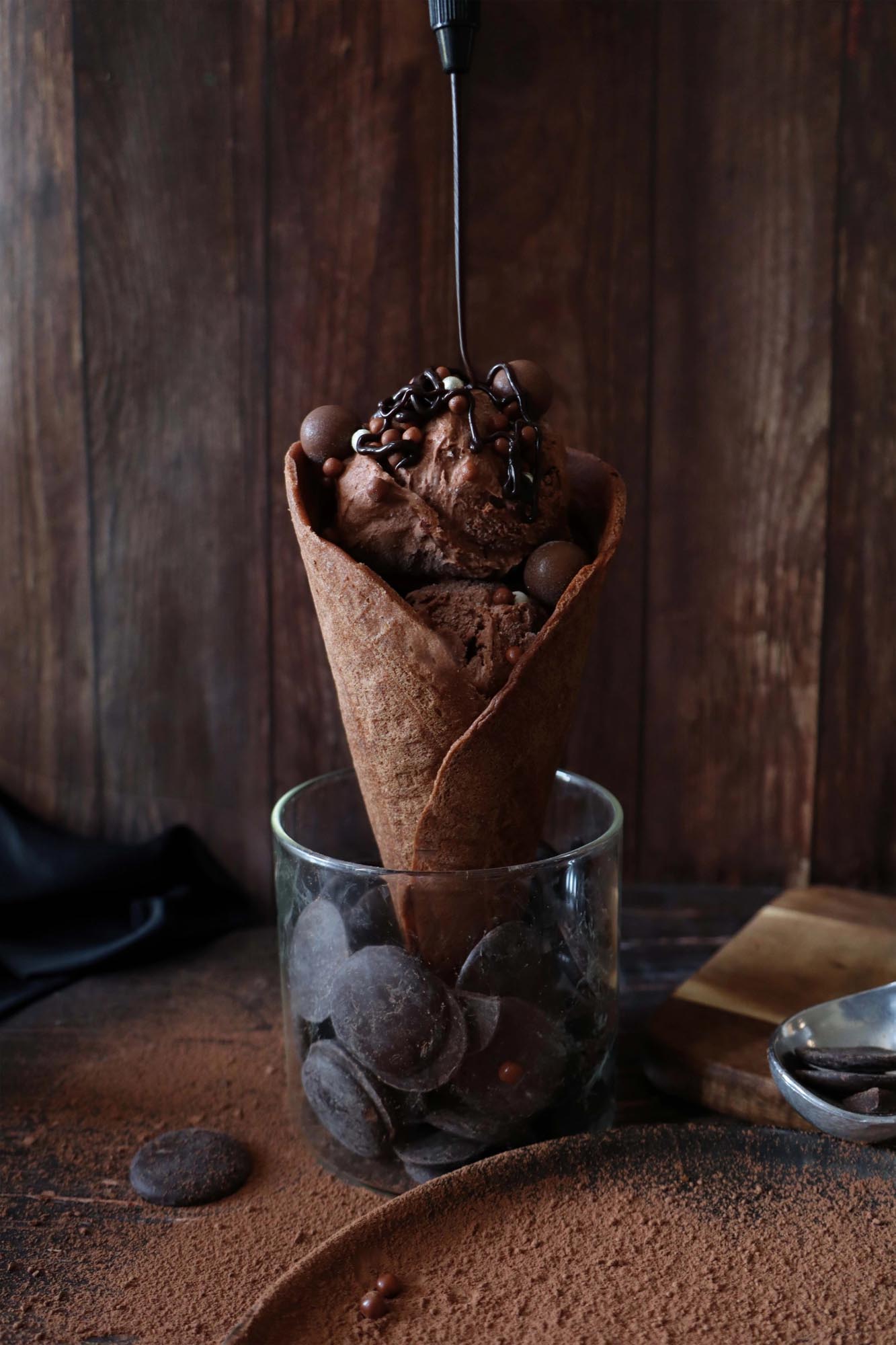 Fertigmischung für Schokoladenwaffeln von Scrap Cooking, 260g: Ideal für schnelle, leckere Desserts und schokoladigen Genuss.