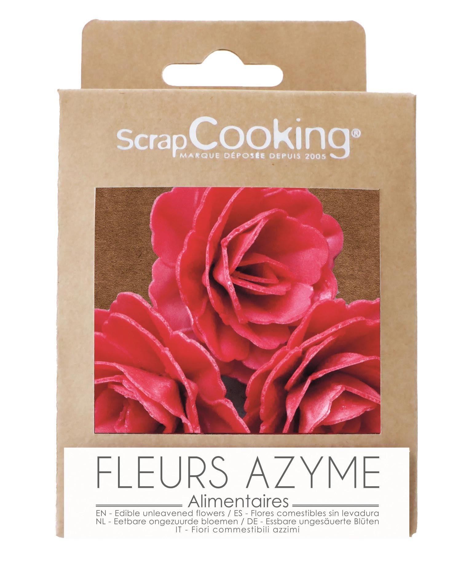 3er Set Rosen aus Esspapier rot in Rot präsentiert im Onlineshop von KAQTU Design AG. Lebensmittel ist von Scrap Cooking