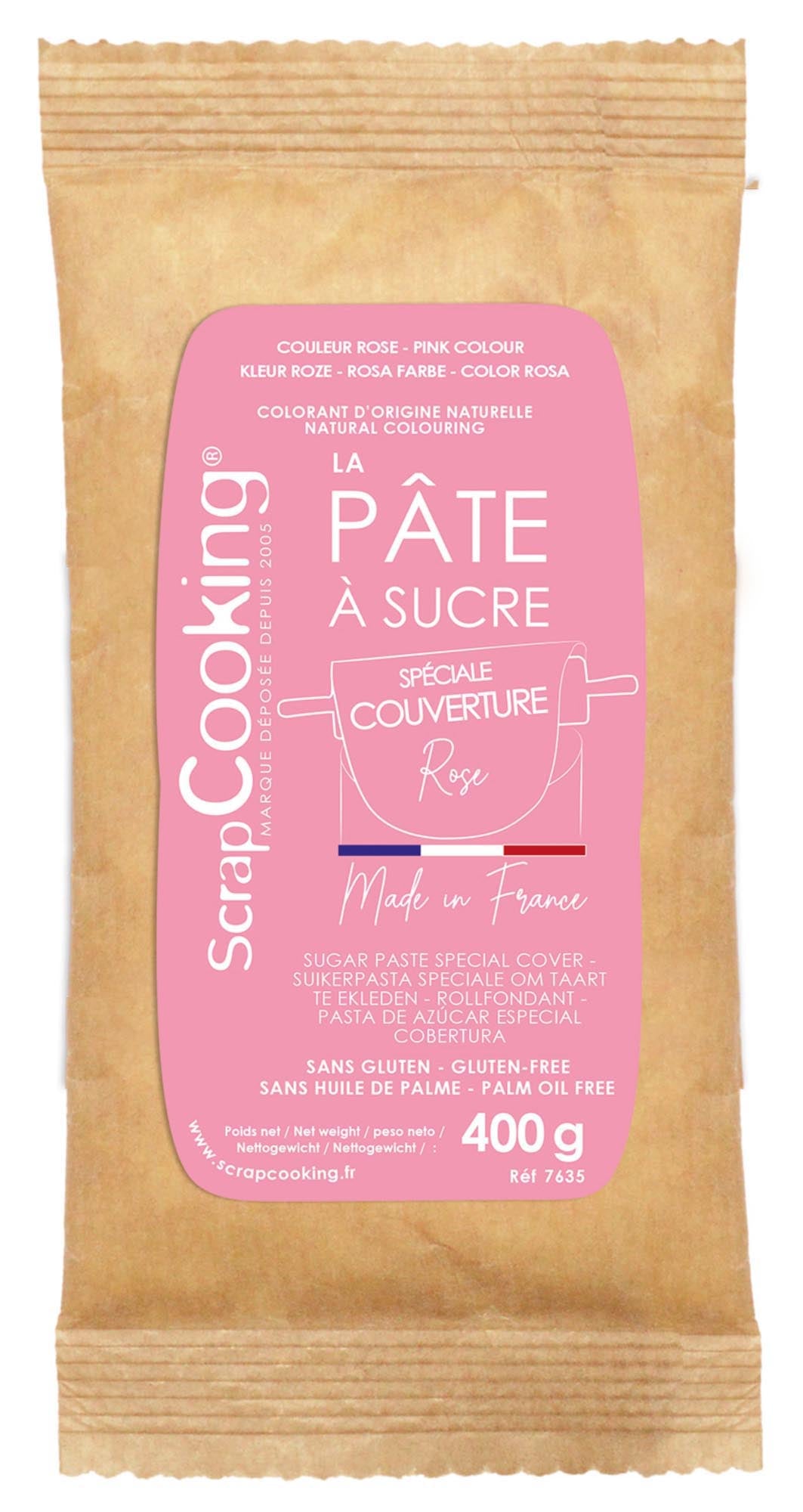 Rollfondant 400g rosa in Pink präsentiert im Onlineshop von KAQTU Design AG. Lebensmittel ist von Scrap Cooking