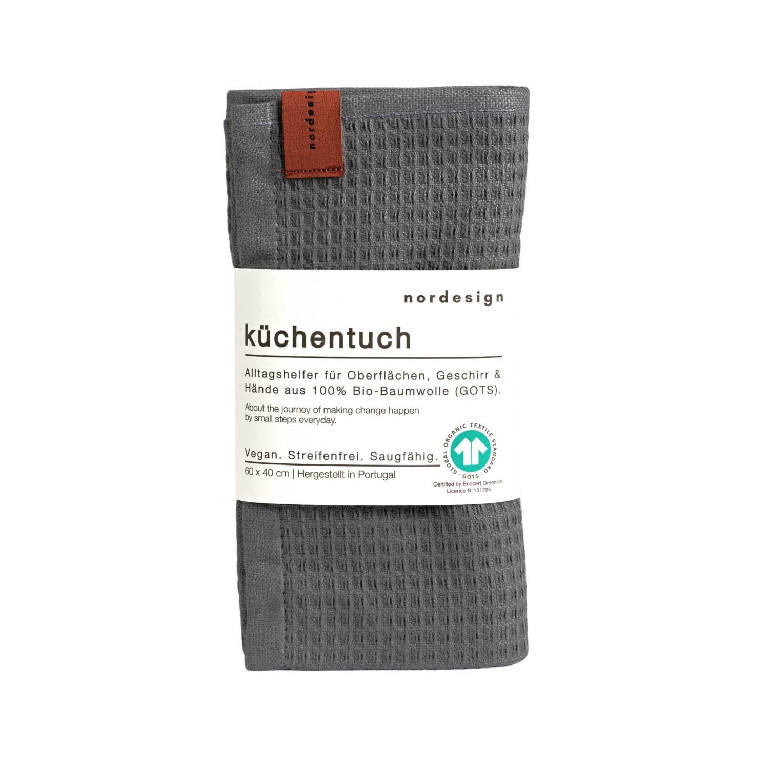 Küchentuch Oslo Grey, dunkelgrau 40x60cm in Grau präsentiert im Onlineshop von KAQTU Design AG. Küchentuch ist von Nordesign