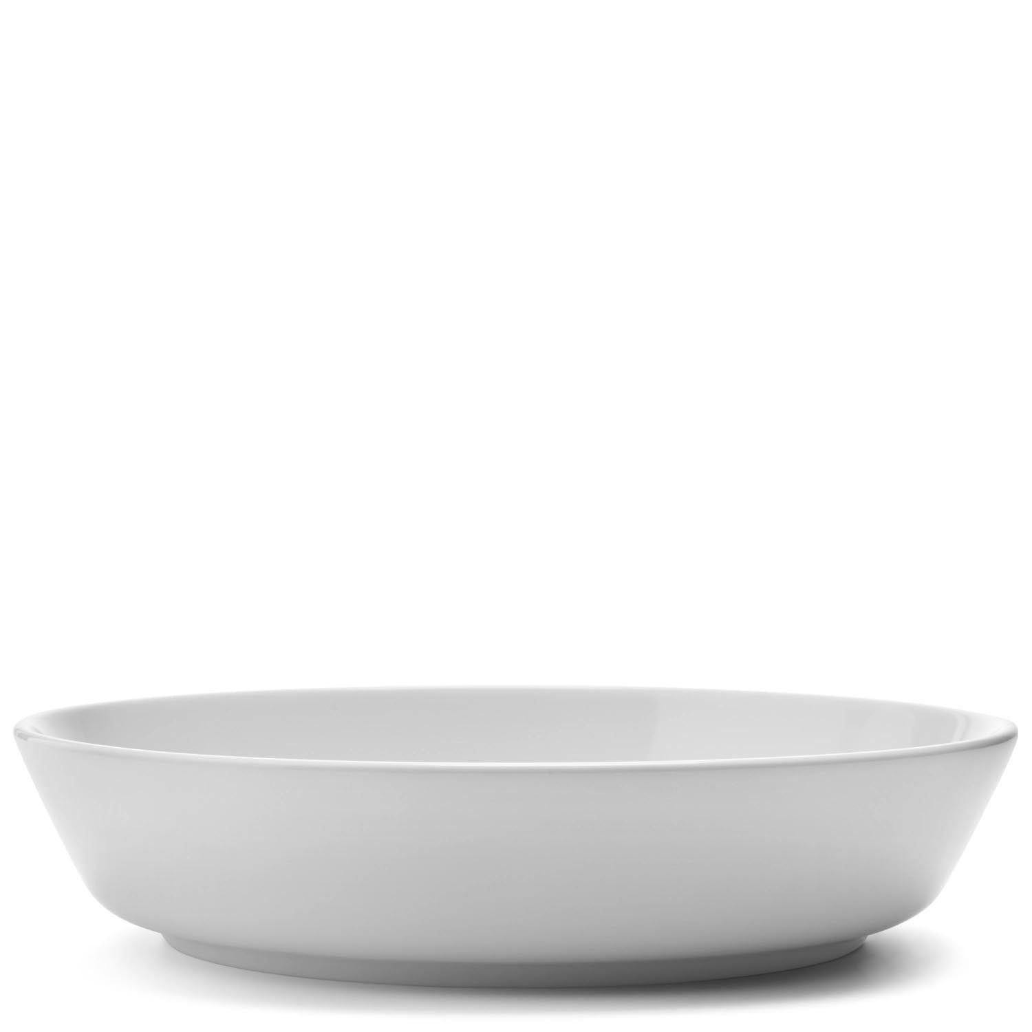 Set aus zwei tiefen Tellern von LSA, 24 cm, in Weiss. Perfekt für elegantes Servieren und zeitgemässe Tischgestaltung.