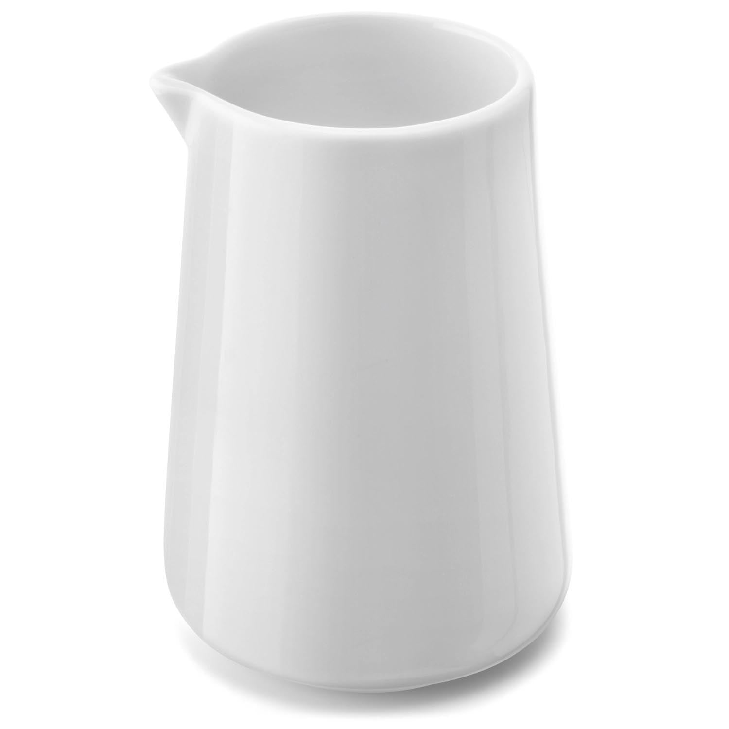 Eleganter weisser Giesser aus Glas, 235ml, von LSA. Perfekt für Milch, Sahne oder Dressings. Zeitloses Design für jeden Tisch.