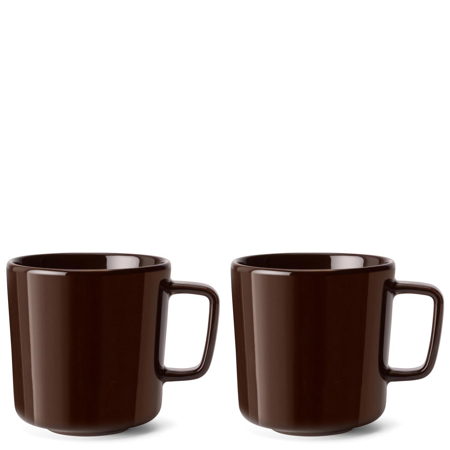 2er Set Collective Kaffeetasse 370ml mocha in Braun präsentiert im Onlineshop von KAQTU Design AG. Espressotassen ist von LSA