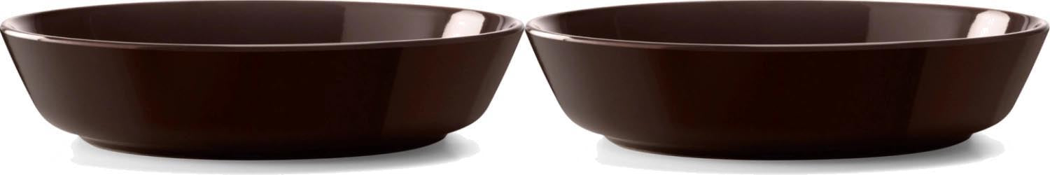2er Set Collective Teller tief D20cm mocha in Braun präsentiert im Onlineshop von KAQTU Design AG. Teller ist von LSA
