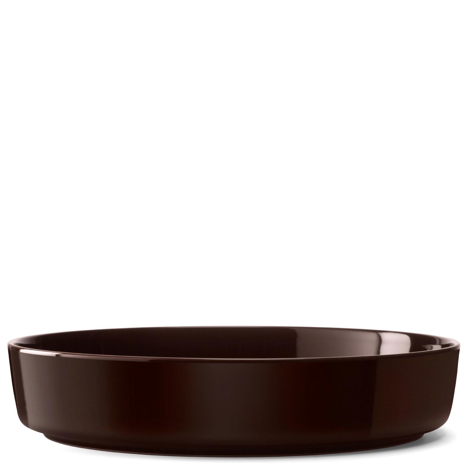 Elegante LSA Collective Schale in Mocha, 30 cm Durchmesser, ideal für stilvolle Präsentationen und modernes Design.