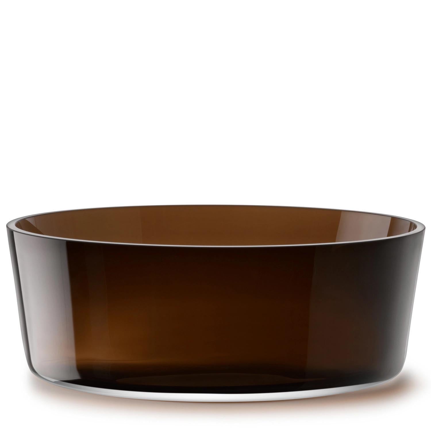 Collective Schale D30cm H10cm Glas mocha in Braun präsentiert im Onlineshop von KAQTU Design AG. Schale ist von LSA