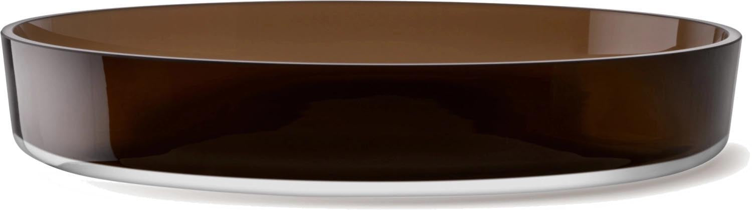 Collective Schale D35cm H6cm Glas mocha in Braun präsentiert im Onlineshop von KAQTU Design AG. Schale ist von LSA