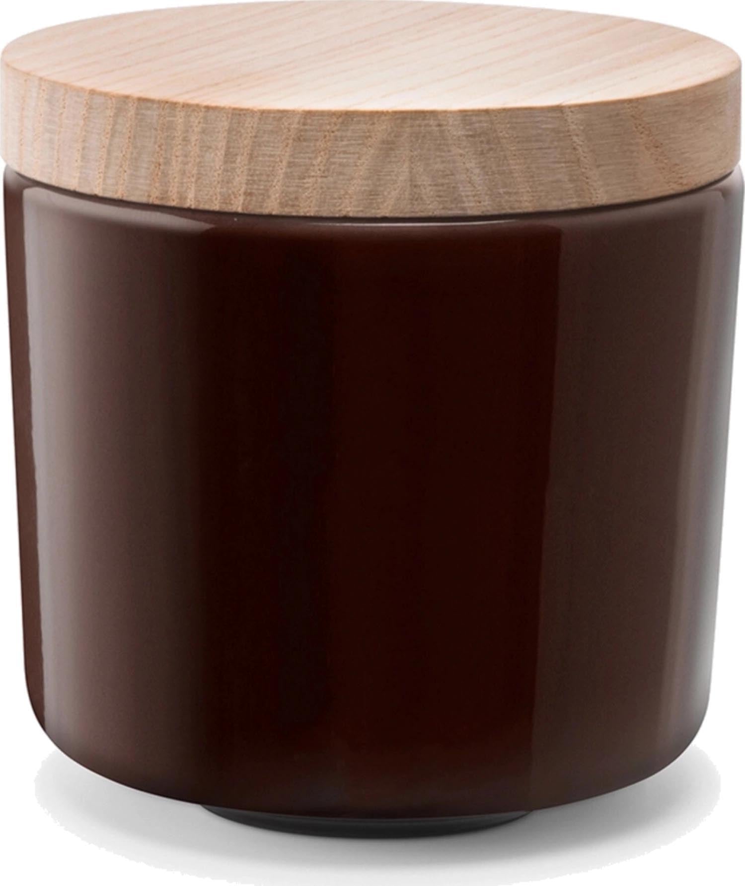 Collective Dose H8.5cm mit Deckel Esche mocha in Braun präsentiert im Onlineshop von KAQTU Design AG. Zuckerstreuer ist von LSA