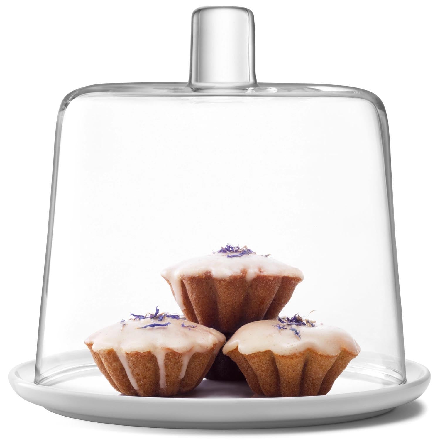 Elegante Glasglocke von LSA, 15 cm Durchmesser, 16 cm Höhe, ideal für stilvolle Präsentationen und Dekorationen.