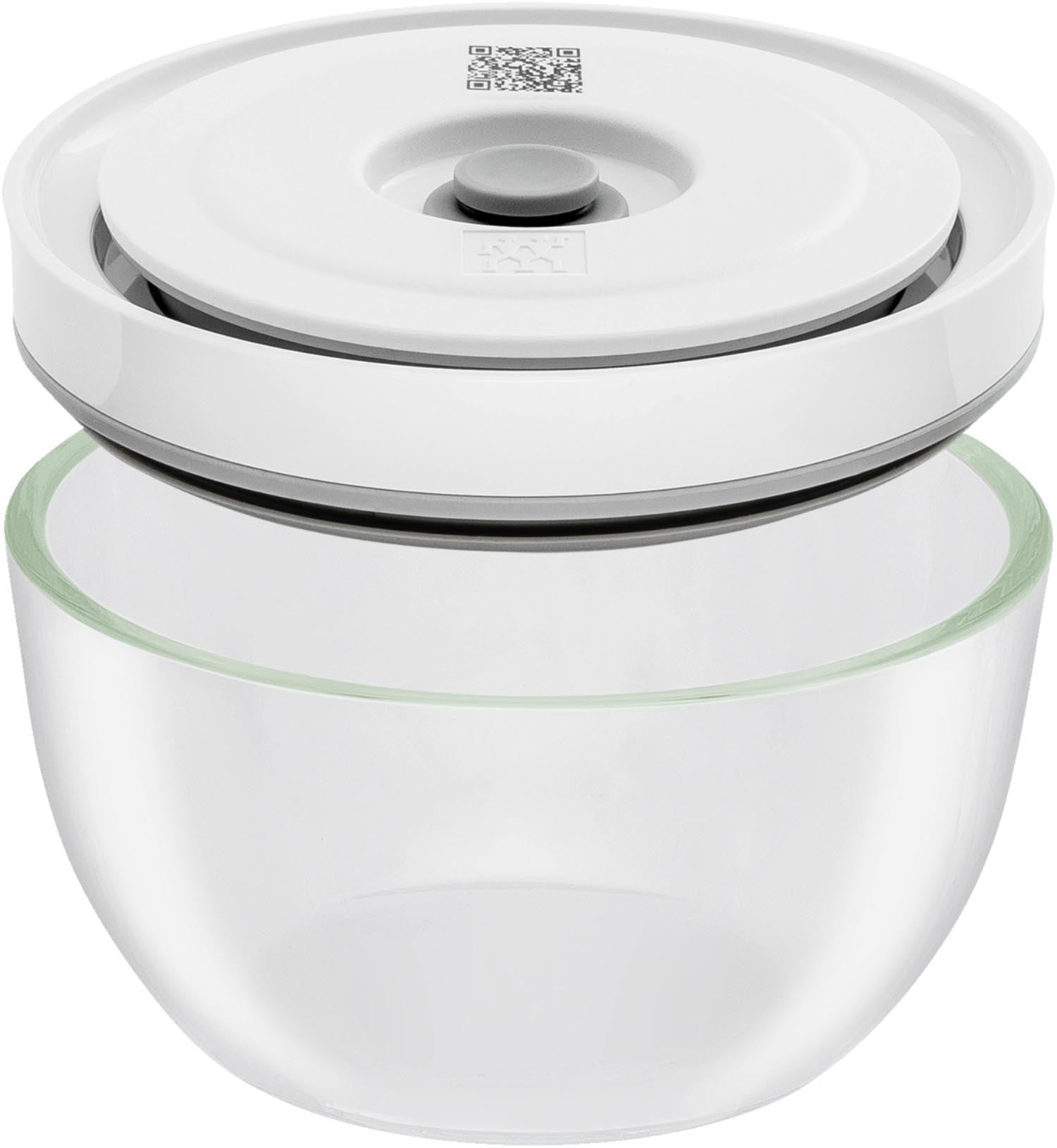 Vakuumschüssel aus Glas, ideal für frische Aufbewahrung. Kompakt, langlebig und kompatibel mit Fresh & Save System von Zwilling.