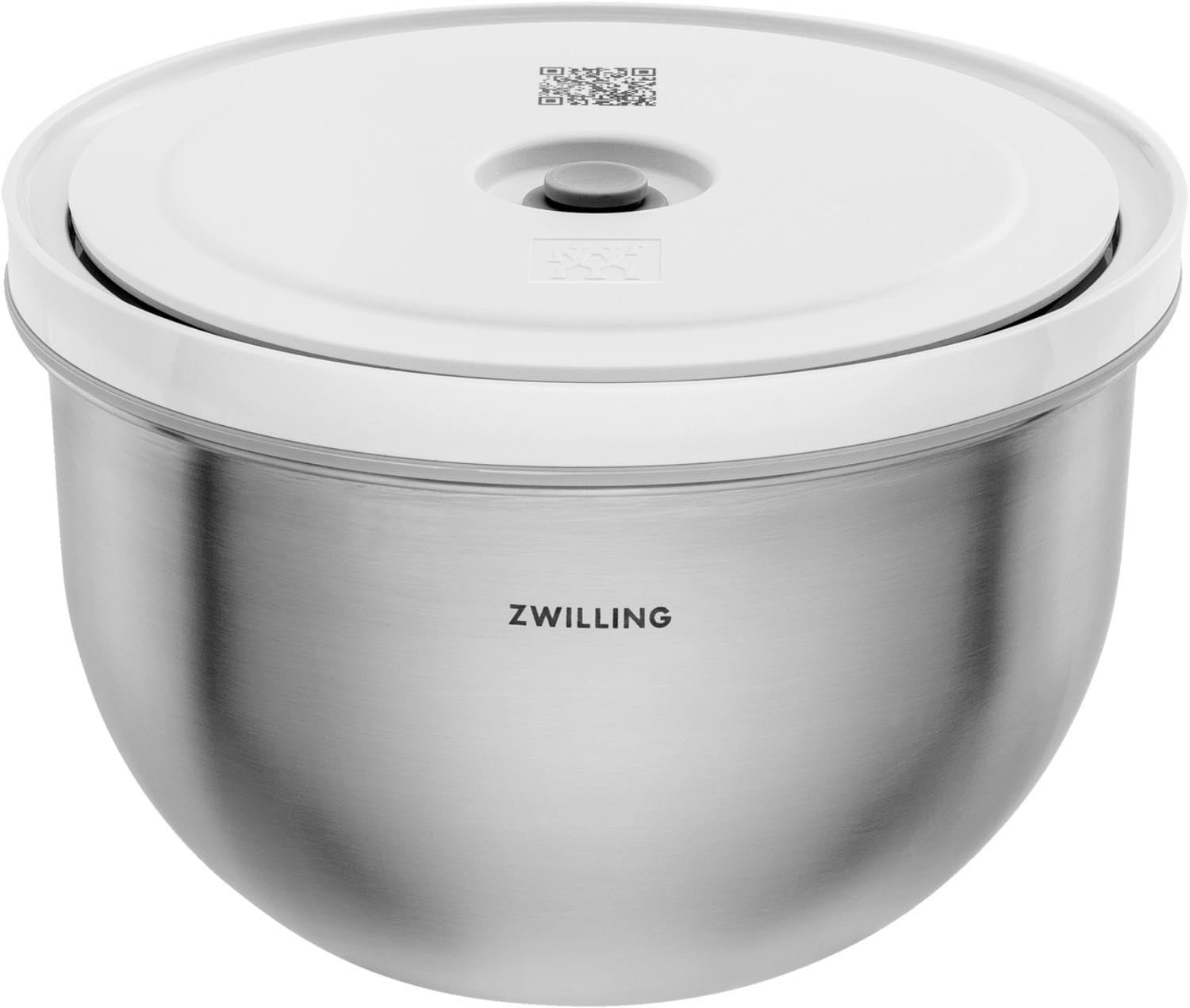 Zwilling Fresh & Save Vakuumschüssel M aus Edelstahl: Elegante, luftdichte Lösung für frische Lebensmittel und stilvolle Aufbewahrung.