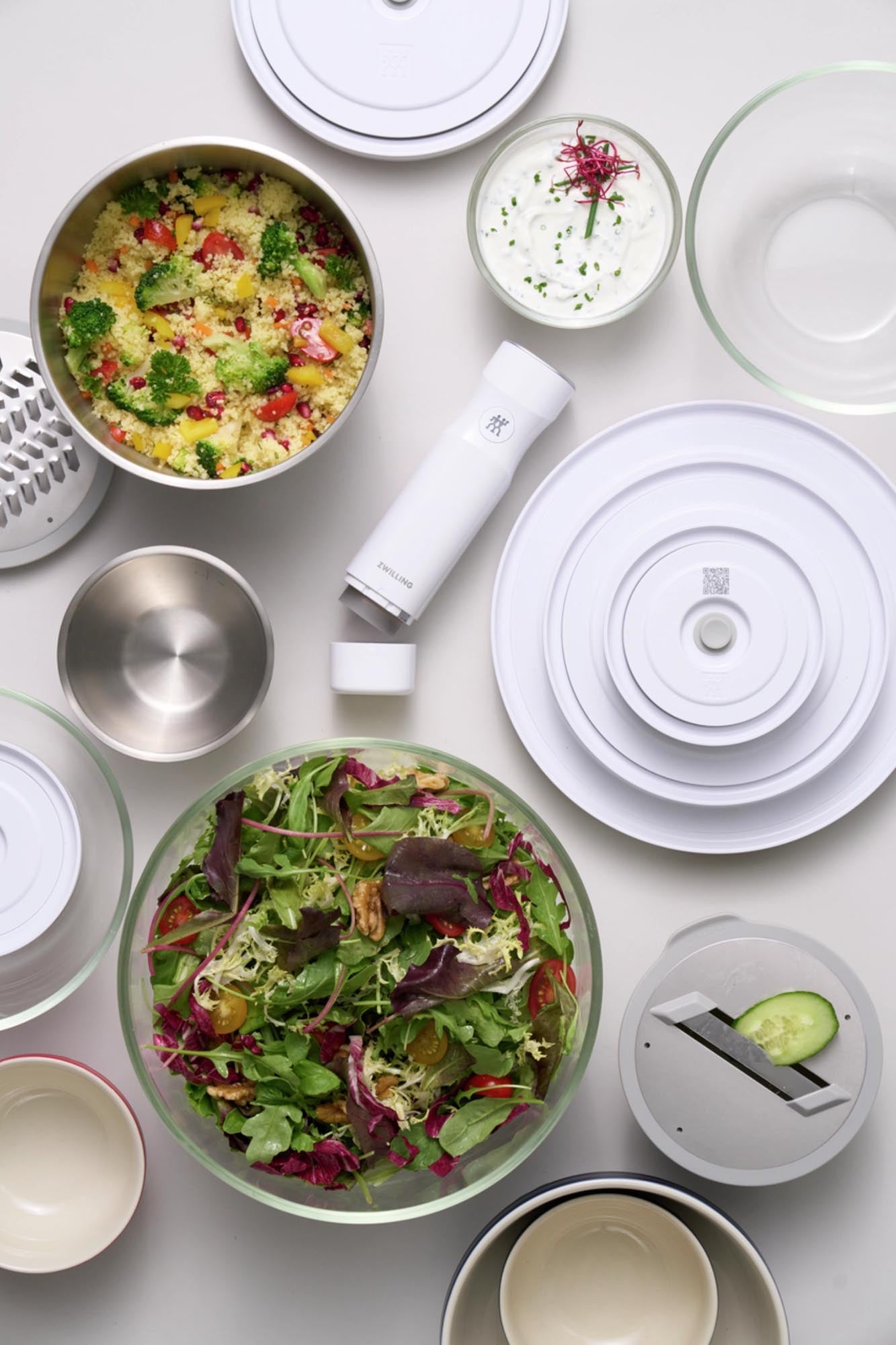 Zwilling Fresh & Save Vakuumdeckel, 24 cm, aus weissem ABS, perfekt für luftdichtes Frischhalten mit kompatiblen Behältern.