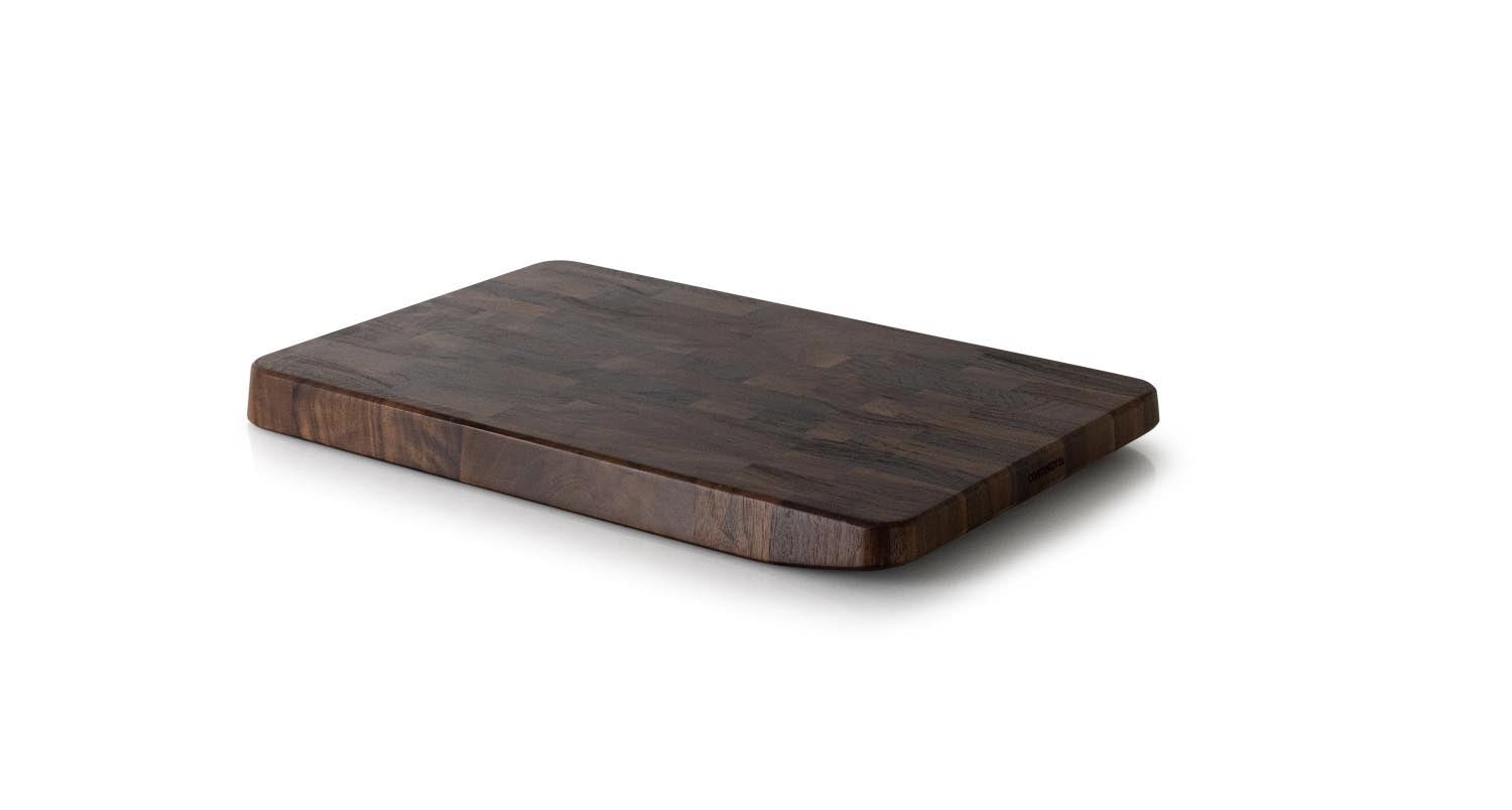 Walnuss Stirnholz Schneidebrett 38x25x3 cm in Braun präsentiert im Onlineshop von KAQTU Design AG. Schneidbrett ist von Continenta