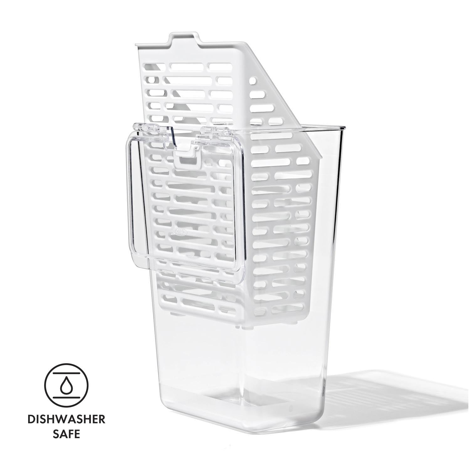 Die OXO Good Grips Frischhaltebox hält Kräuter länger frisch. Masse: 15.24x11.4x28.7cm. Perfekt für frische Kräuteraufbewahrung.