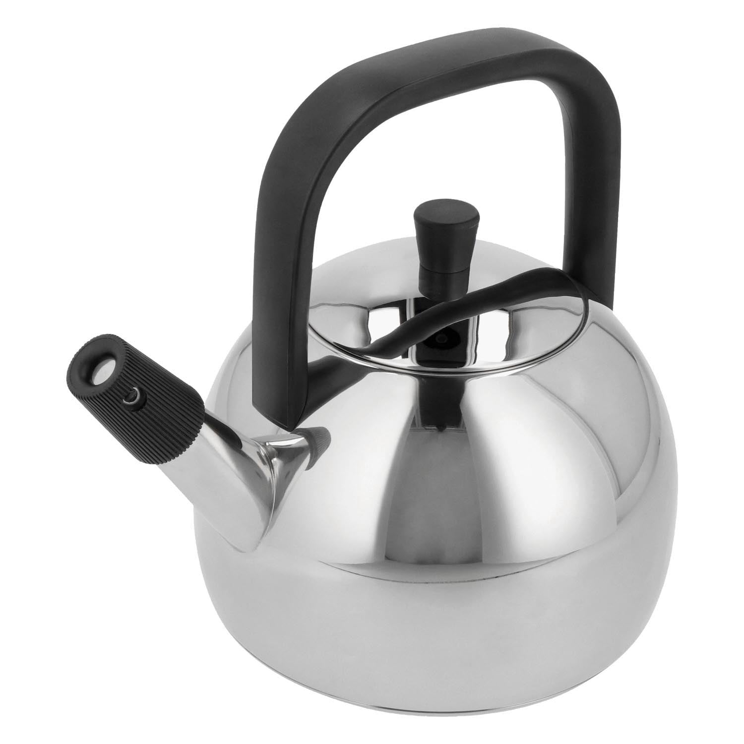 Demeyere Flötenkessel 1.6l: Hochwertiger Edelstahl, 3-Schicht-Boden, ideal für Teeliebhaber, modernes Design, langlebig und effizient.