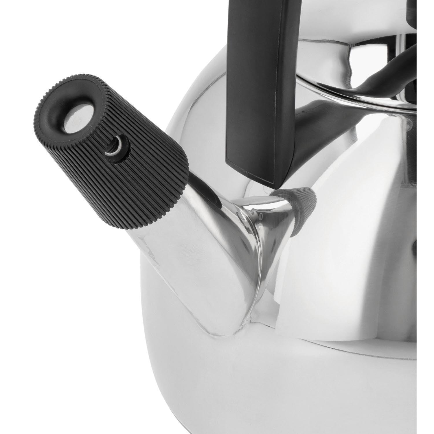 Demeyere Flötenkessel 1.6l: Hochwertiger Edelstahl, 3-Schicht-Boden, langlebig, stilvoll, ideal für Tee, exzellente Qualität.