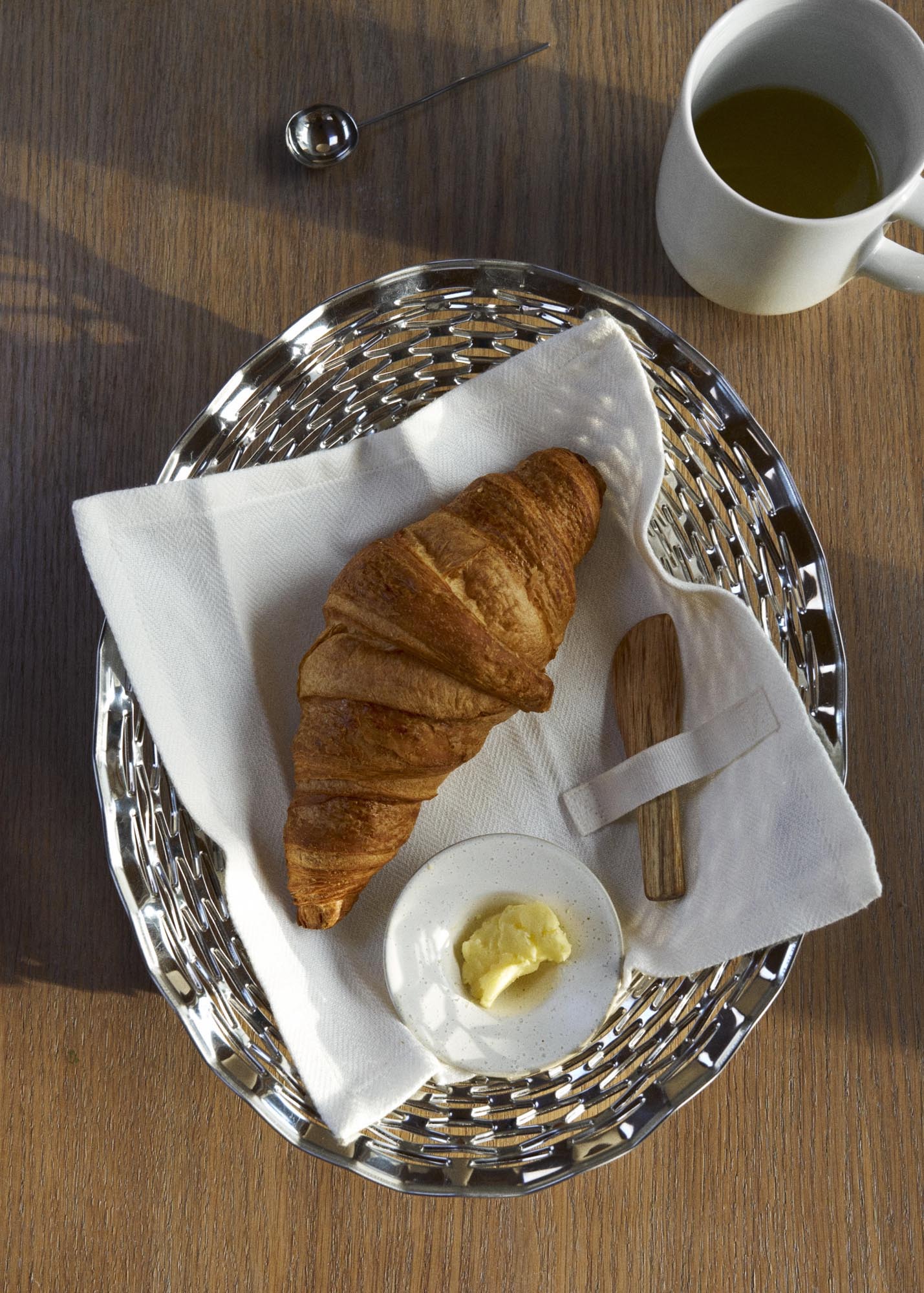 Set aus 4 Stoffservietten, 20x20cm, in natürlichem Weiss. Nachhaltig, aus Bio-Baumwolle, ideal für den Alltag.