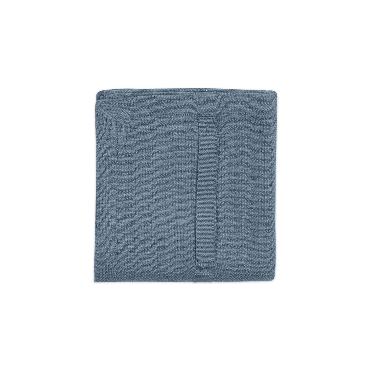 Hochwertiges Geschirrtuch aus Biobaumwolle, 53x86cm, in stilvollem Grau-Blau von The Organic Company.