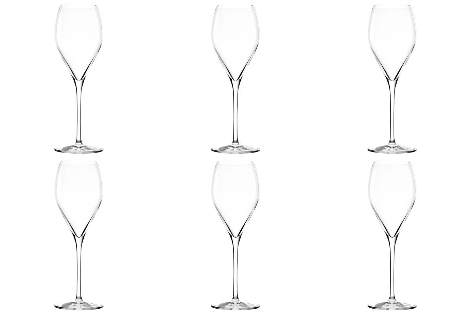 6er Set Sparkling&Water Champagnerglas /-/ 1dl geeicht in Transparent präsentiert im Onlineshop von KAQTU Design AG. Glas ist von Stölzle