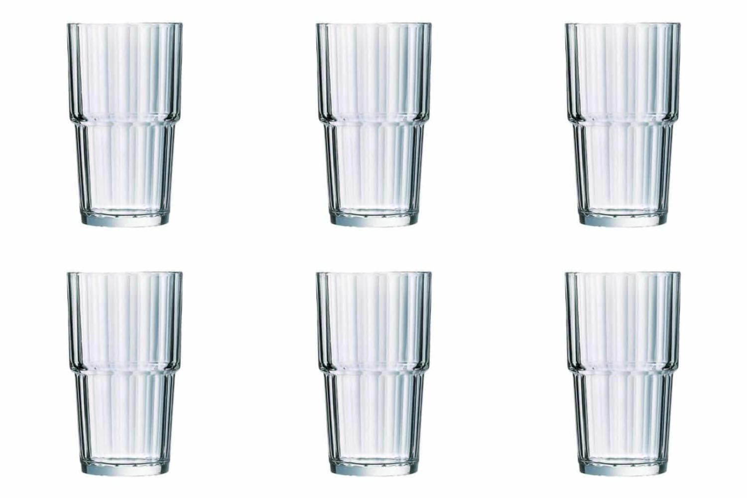 6er Set Norvege Trinkglas stapelbar 0.32lt in Transparent präsentiert im Onlineshop von KAQTU Design AG. Glas ist von Arc