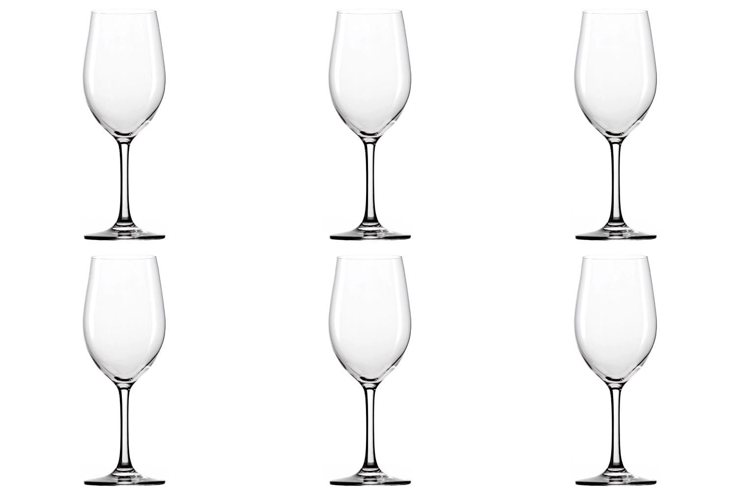 6er Set Classic Long-Life Weissweinkelch 370ml h: 206mm in Transparent präsentiert im Onlineshop von KAQTU Design AG. Glas ist von Stölzle