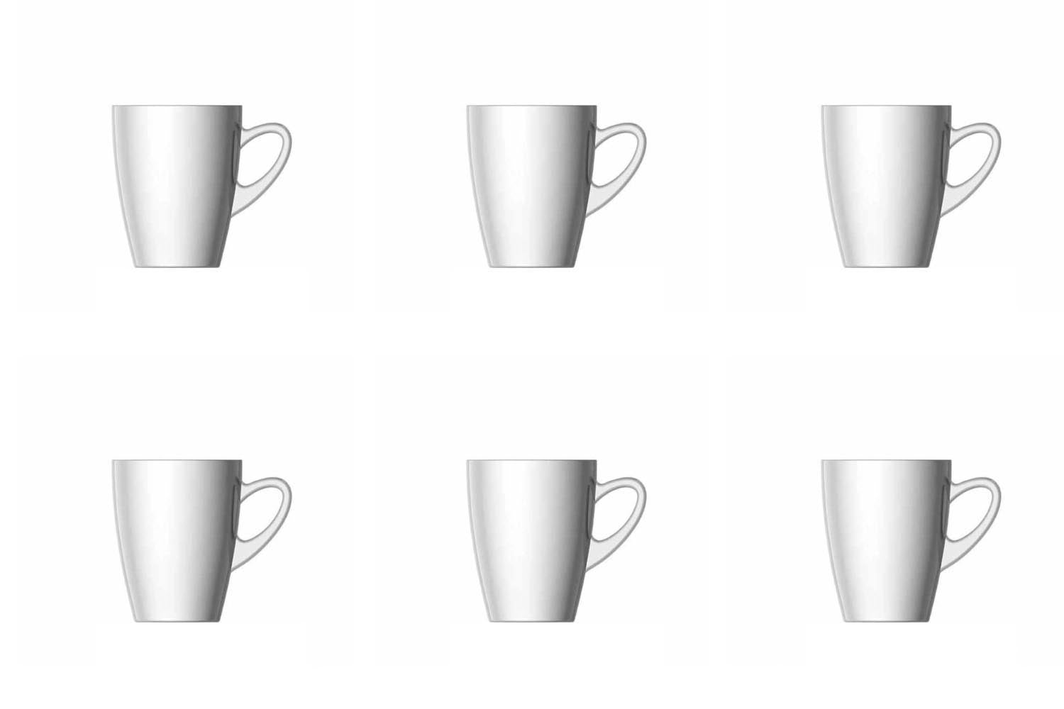 6er Set Kenia Mug 30cl in Transparent präsentiert im Onlineshop von KAQTU Design AG. Espressotassen ist von Rastal