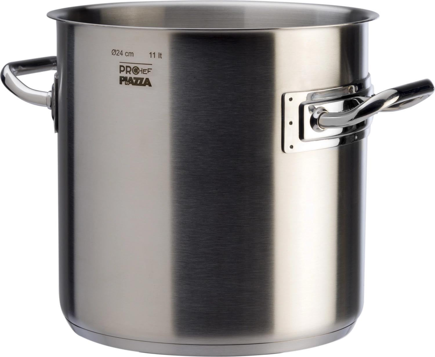 ProChef Kochtopf hoch D20cm H20cm 6.2lt in Silber präsentiert im Onlineshop von KAQTU Design AG. Pfanne/Topf ist von Piazza