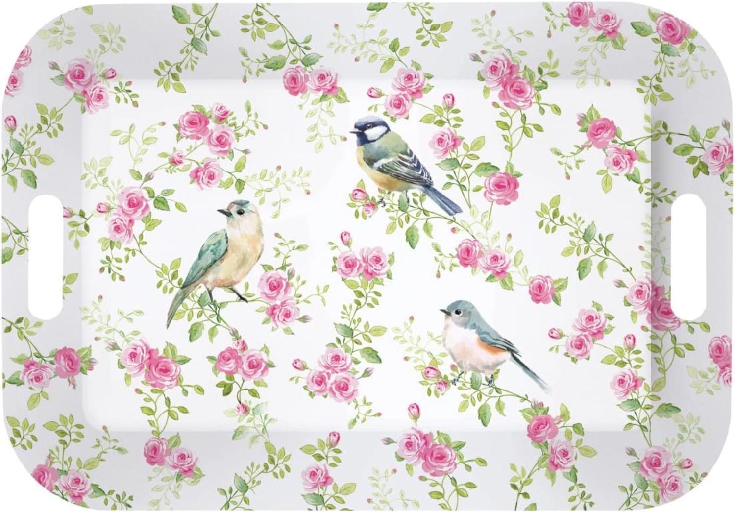 Spring Time Tablett mit Griffen 47x33cm in Mehrfarbig präsentiert im Onlineshop von KAQTU Design AG. Tablett ist von Easy Life