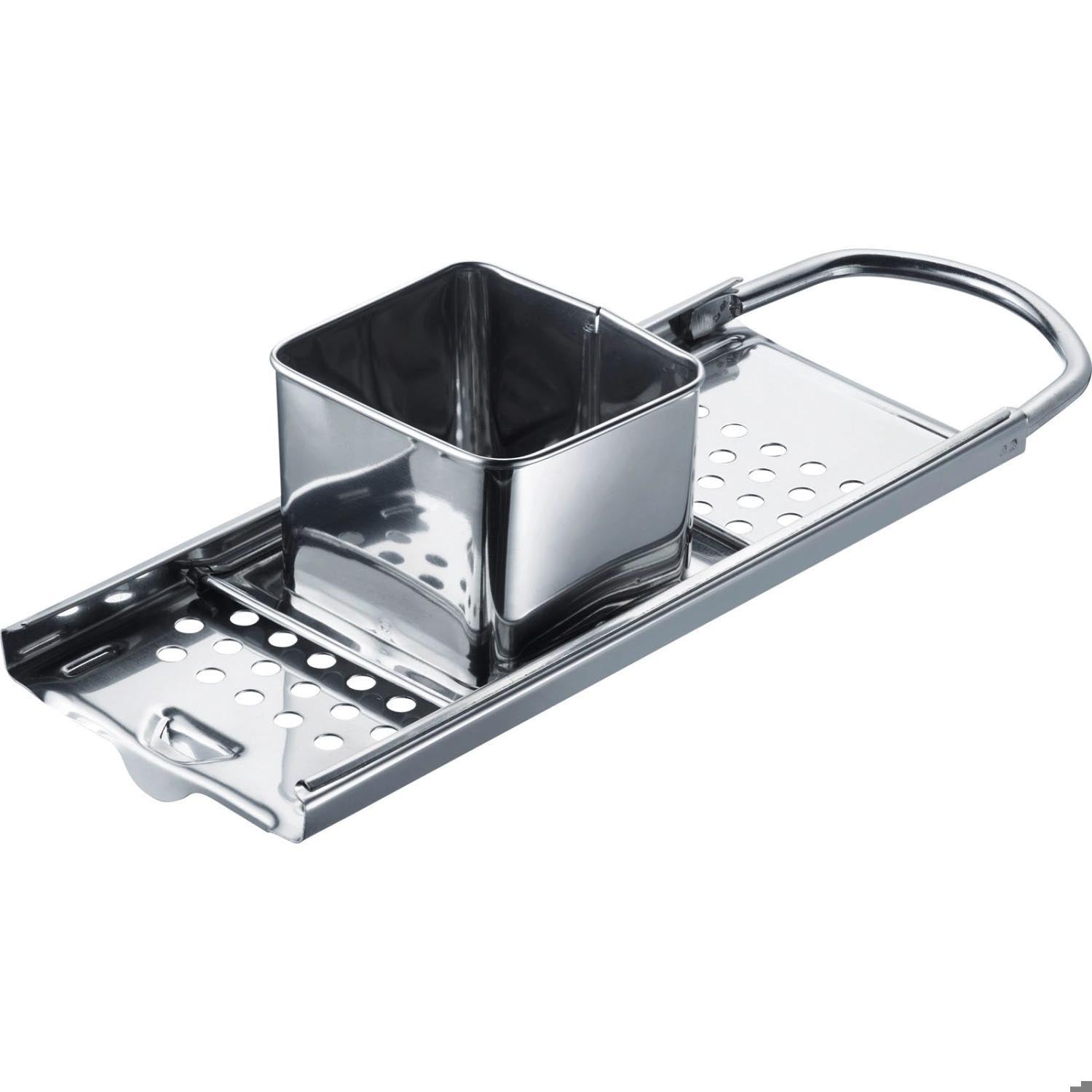 Der Knöpfle Inox Spätzlehobel von Westmark ist ideal für die Zubereitung von Spätzle und Knöpfle, aus hochwertigem Edelstahl gefertigt.