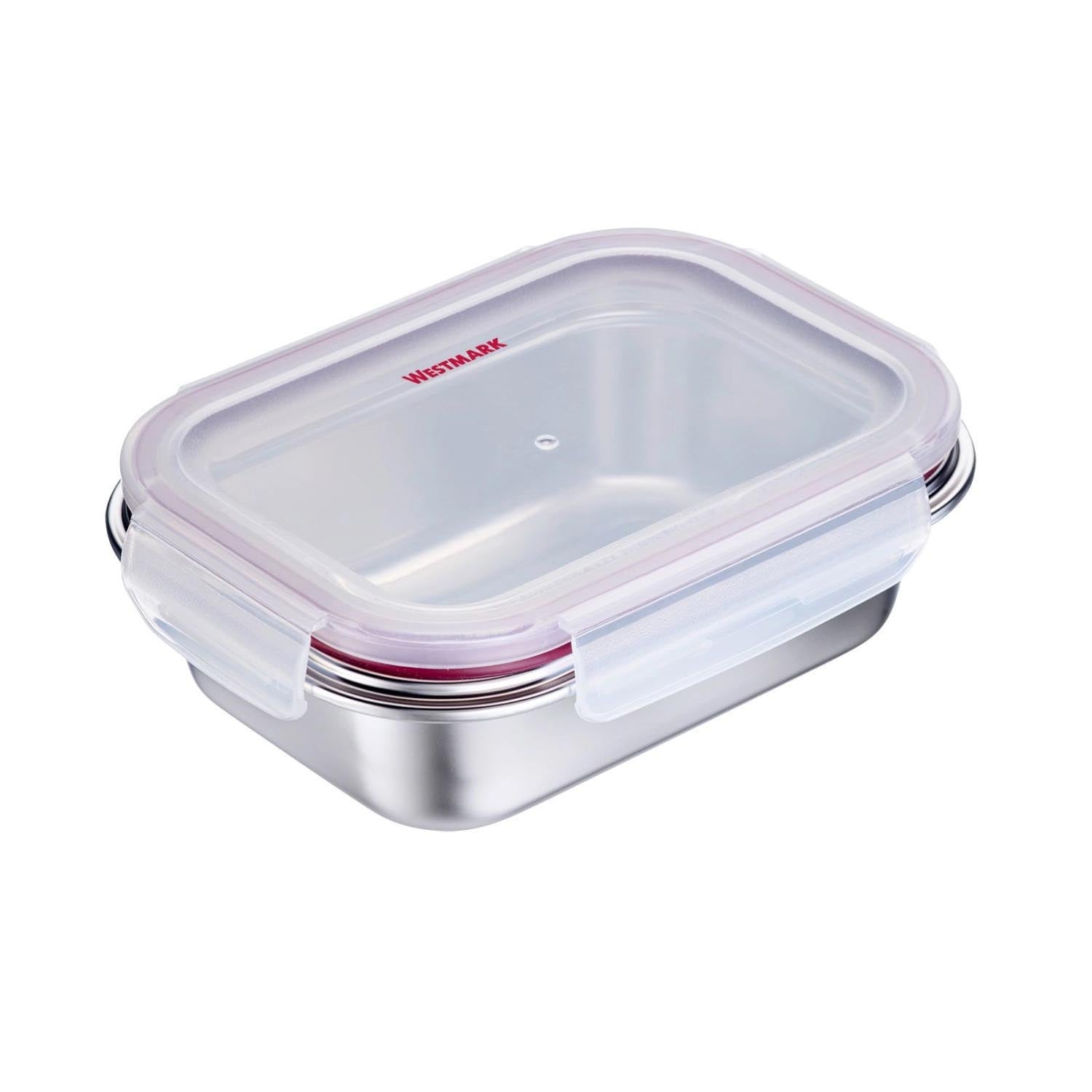 Lunch Box Edelstahl 600ml in Silber präsentiert im Onlineshop von KAQTU Design AG. Aufbewahrungsbehälter ist von Westmark