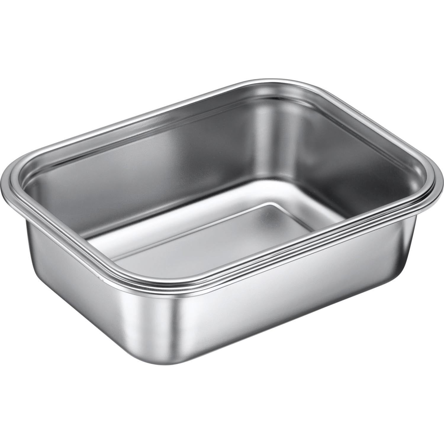 Robuste Edelstahl-Lunchbox mit 1300ml Volumen, ideal für unterwegs. Nachhaltig, langlebig und auslaufsicher.