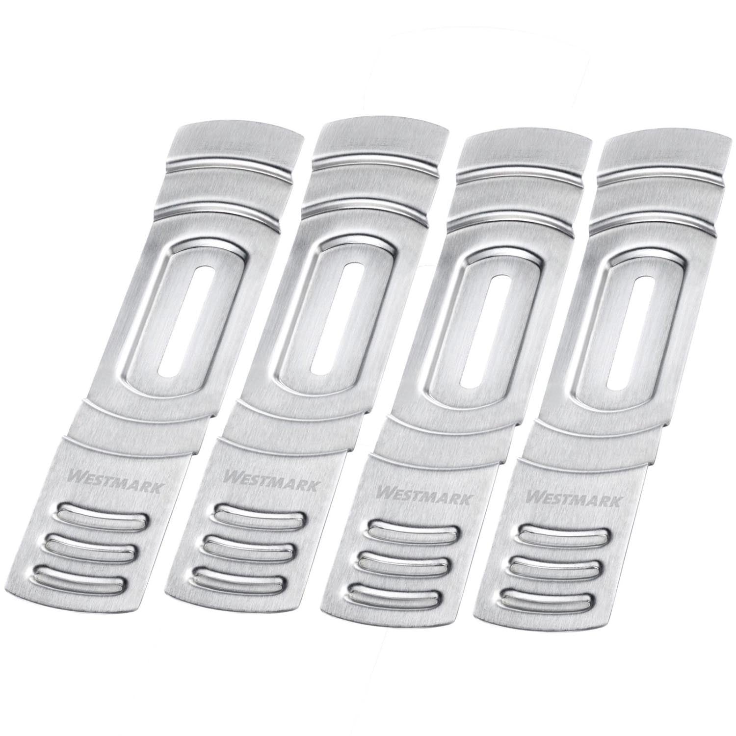 4 pinces à sucre pour punch "Feuerzangenbowle" in Silber präsentiert im Onlineshop von KAQTU Design AG. Besteck ist von Westmark