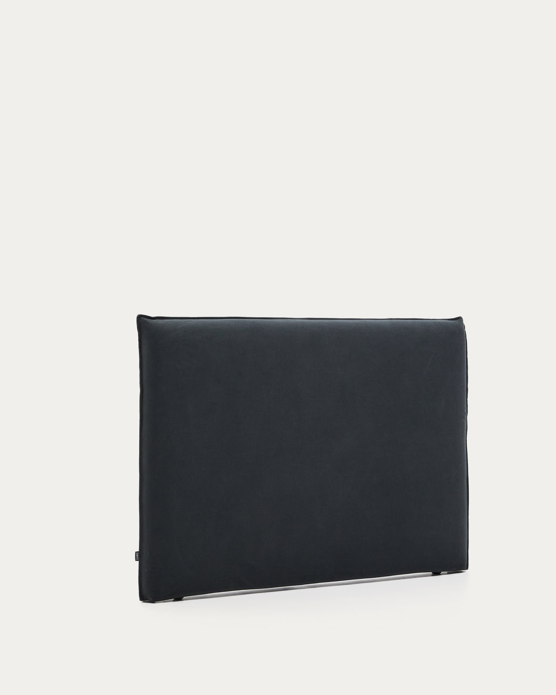 Elegantes Kopfteil Jaira, 160 cm, anthrazitgrau, abnehmbarer Bezug aus Leinen-Baumwoll-Mix, stilvoll und praktisch für Ihr Bett.