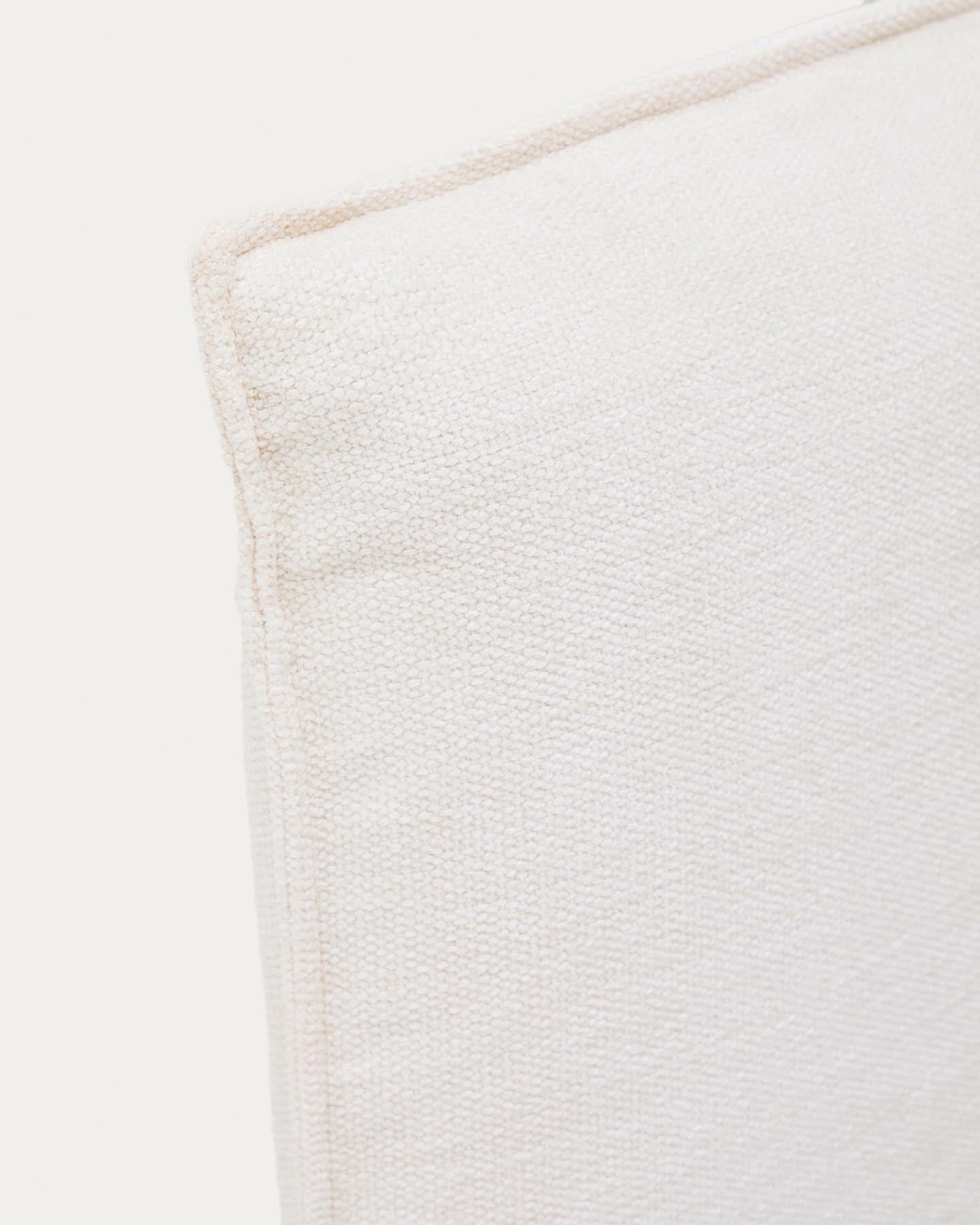 Bettkopfteilbezug Jaira aus weißer Chenille für 150-cm-Betten in präsentiert im Onlineshop von KAQTU Design AG. Zubehör Bett ist von Kave Home