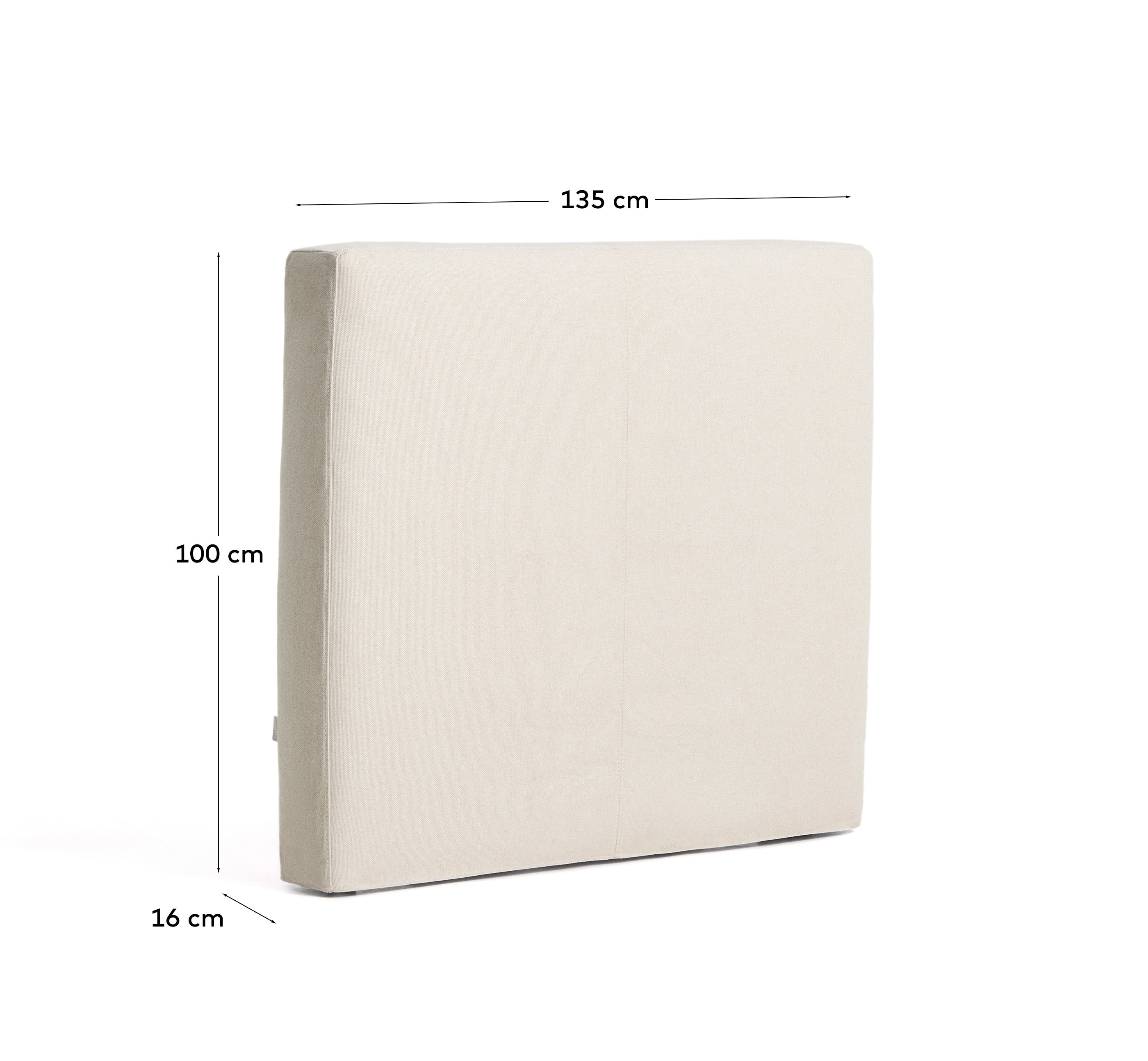 Abziehbares Kopfteil Blok in Ecru für Betten bis 90 cm in Ecru präsentiert im Onlineshop von KAQTU Design AG. Kopfteile ist von Kave Home