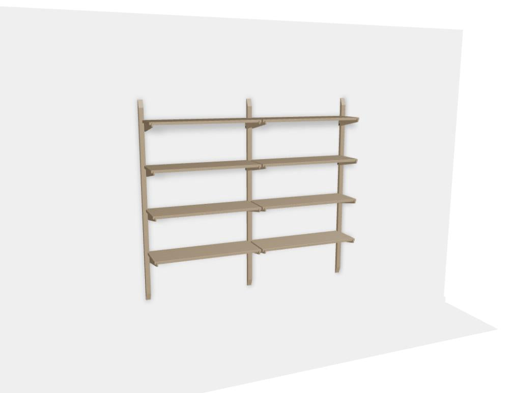 Noki NKI166S - Holzfachboden in Eiche Natur präsentiert im Onlineshop von KAQTU Design AG. Wandregal ist von Tamo