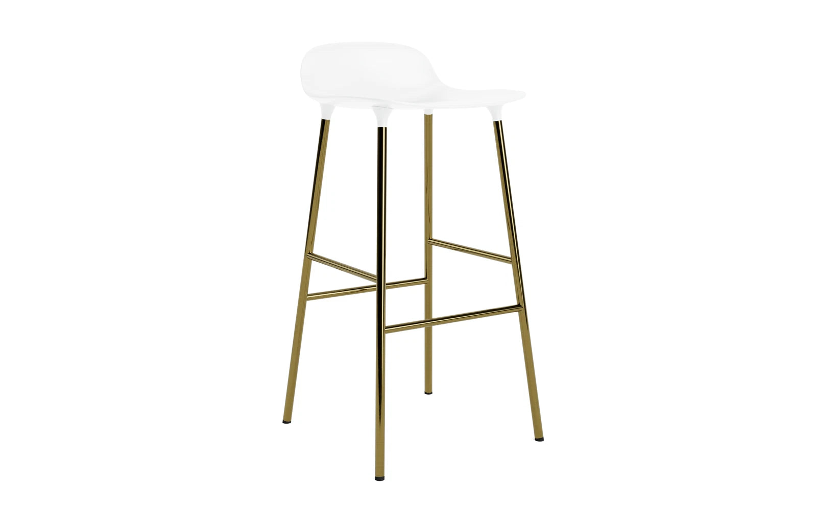 Eleganter Form Barhocker von Normann Copenhagen, perfekt für moderne Wohnräume, vereint Komfort und zeitgemäßes Design.