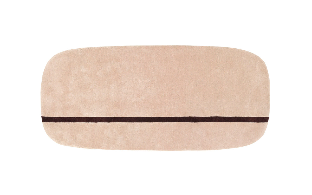 Oona Teppich in Rosa präsentiert im Onlineshop von KAQTU Design AG. Teppich ist von Normann Copenhagen
