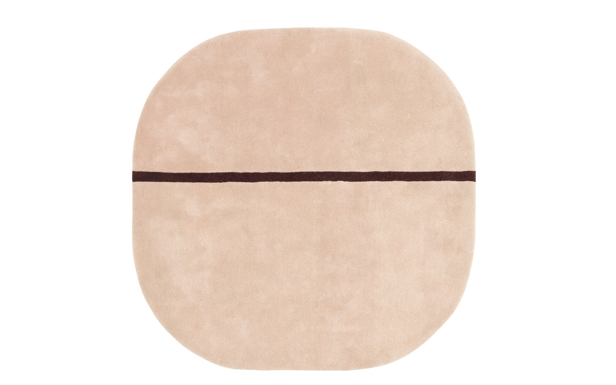 Oona Teppich in Rosa präsentiert im Onlineshop von KAQTU Design AG. Teppich ist von Normann Copenhagen