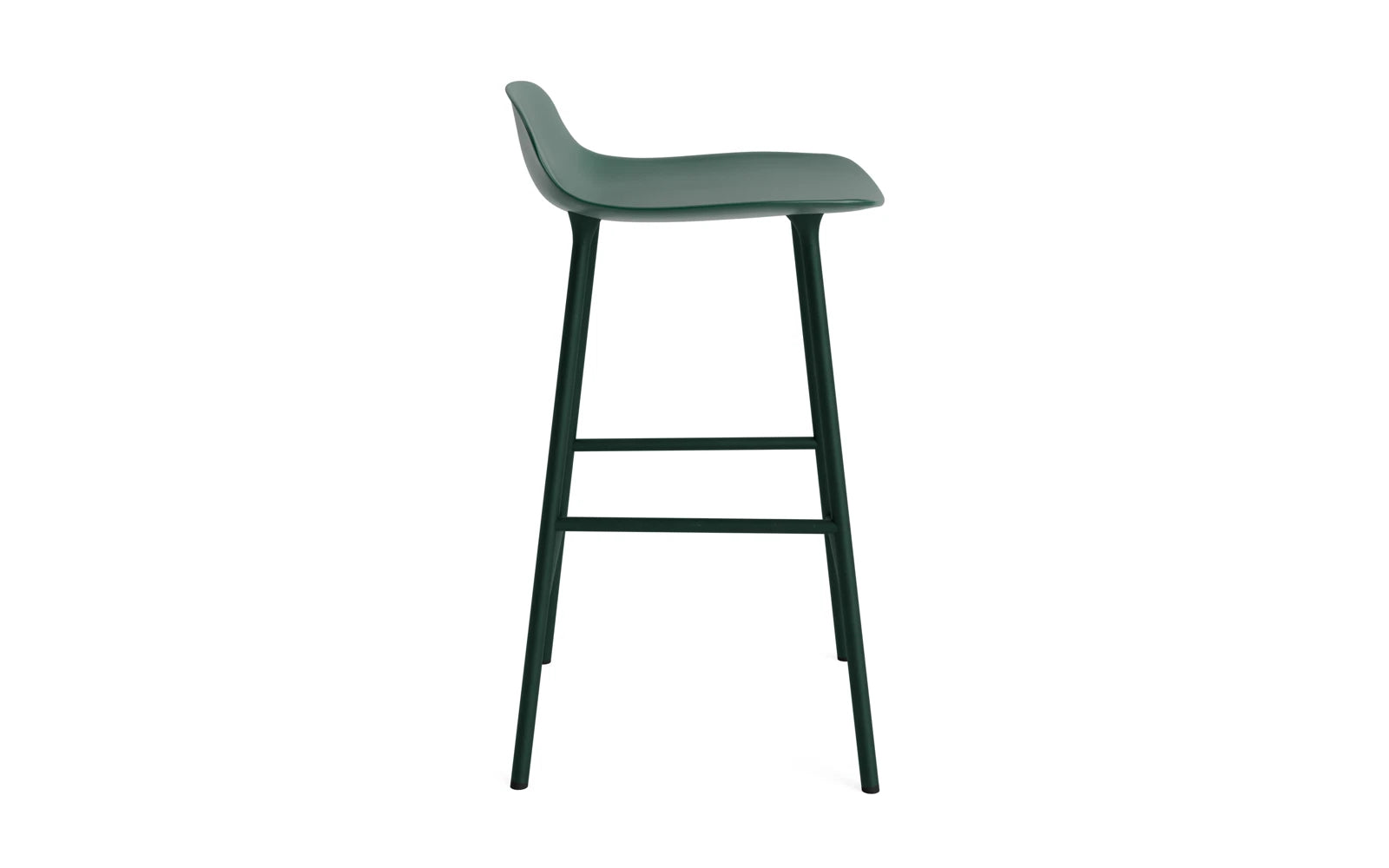 Entdecken Sie den Form Barhocker von Normann Copenhagen: Stilvoller Barstuhl aus robustem Polypropylen und solidem Metall für jeden Raum.