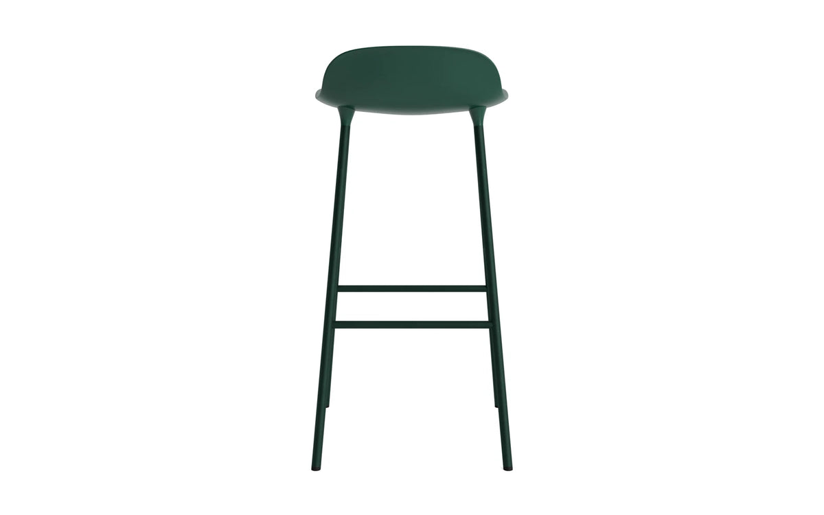 Form Barhocker in Grün präsentiert im Onlineshop von KAQTU Design AG. Barstuhl ist von Normann Copenhagen