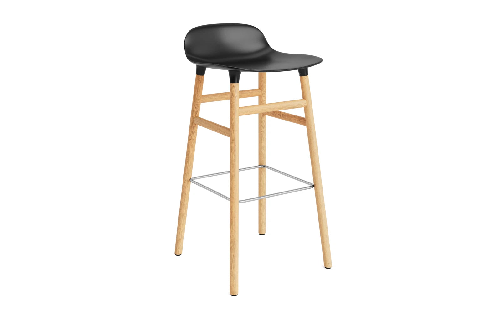 Eleganter Form Barhocker von Normann Copenhagen, perfekt für moderne Wohnräume, vereint Komfort und zeitloses Design.