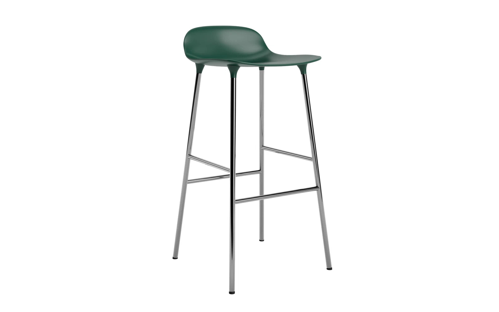 Eleganter Form Barhocker von Normann Copenhagen, perfekt für moderne Wohnräume, vereint Komfort und zeitgemäßes Design.