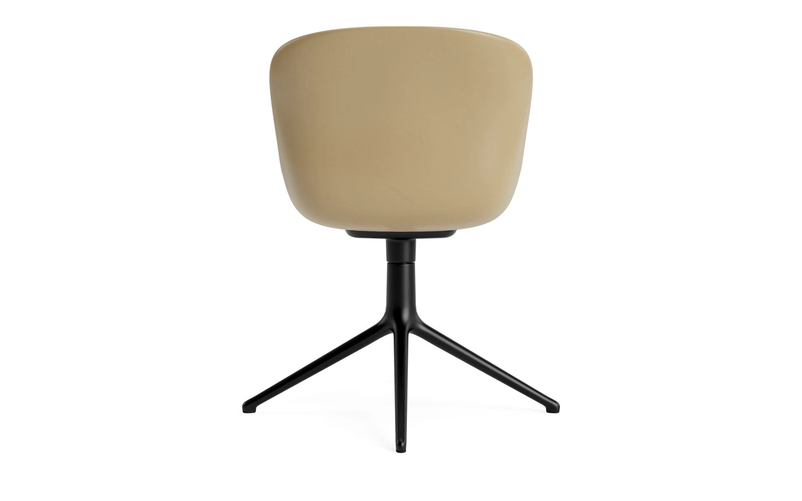 Erleben Sie den Hyg Drehsessel in Sand und schwarzem Aluminium – ein zeitloses Design, das Gemütlichkeit und Funktionalität perfekt kombiniert.
