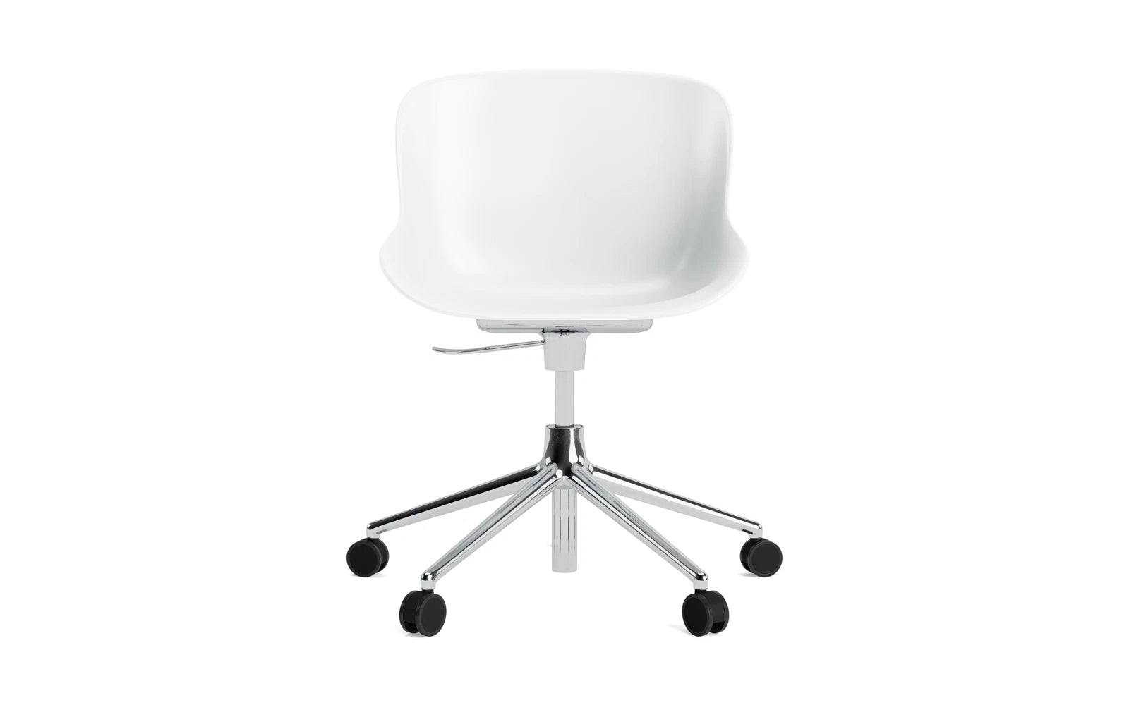 Erleben Sie den Hyg Drehsessel von Normann Copenhagen – ein eleganter, flexibler Sitzkomfort, der modernes Design und Funktionalität vereint.