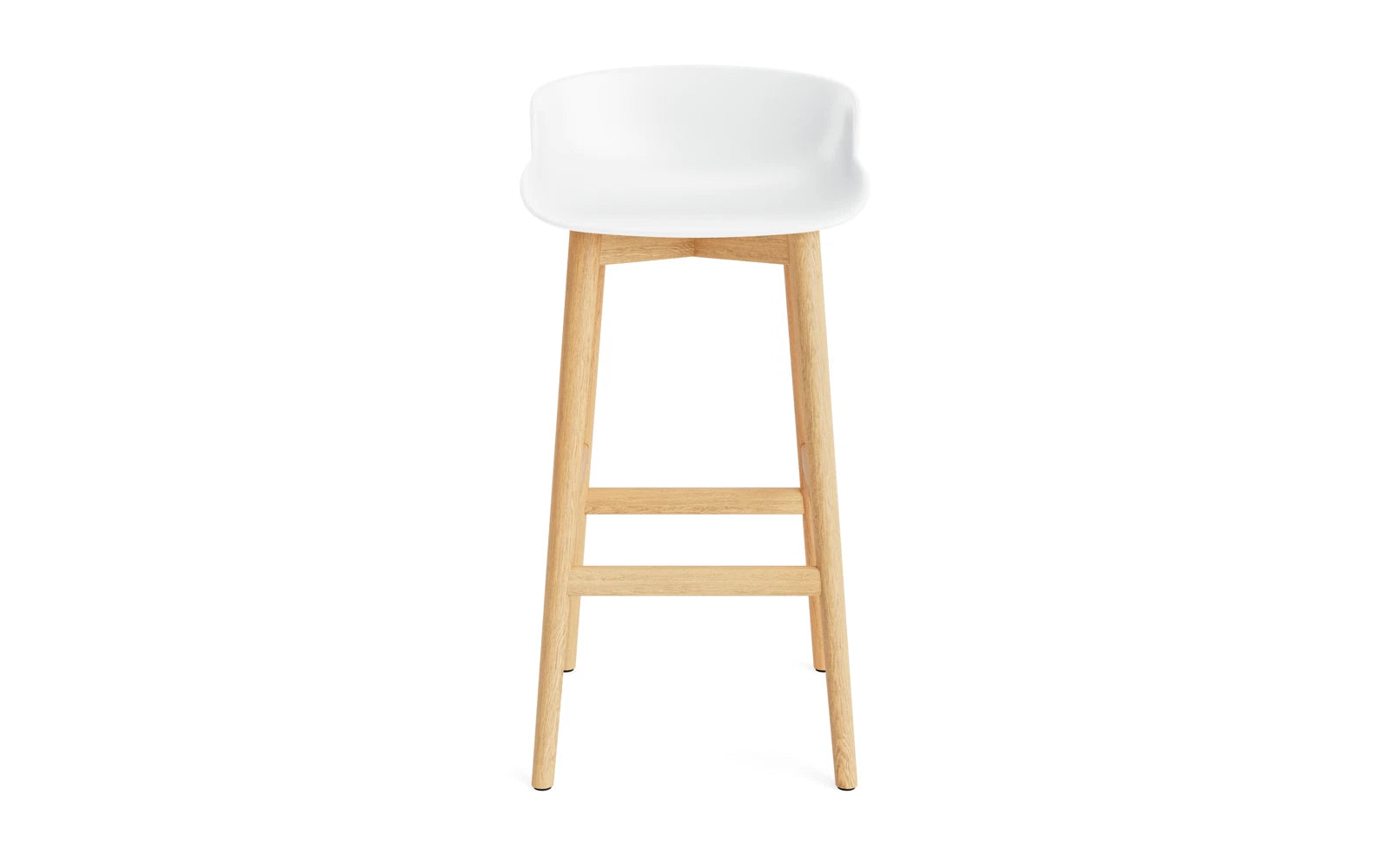Erleben Sie den Hyg Barhocker 75 cm Eiche Weiß von Normann Copenhagen – ein stilvolles Möbelstück, das skandinavische Gemütlichkeit und Funktionalität vereint.