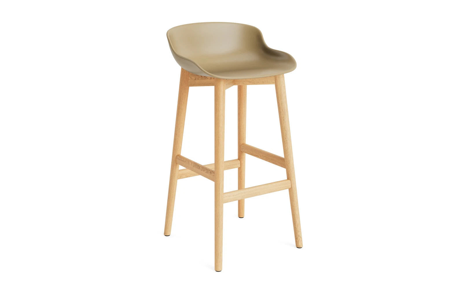 Hyg Barhocker 75 cm Eiche Sand in präsentiert im Onlineshop von KAQTU Design AG. Barstuhl ist von Normann Copenhagen