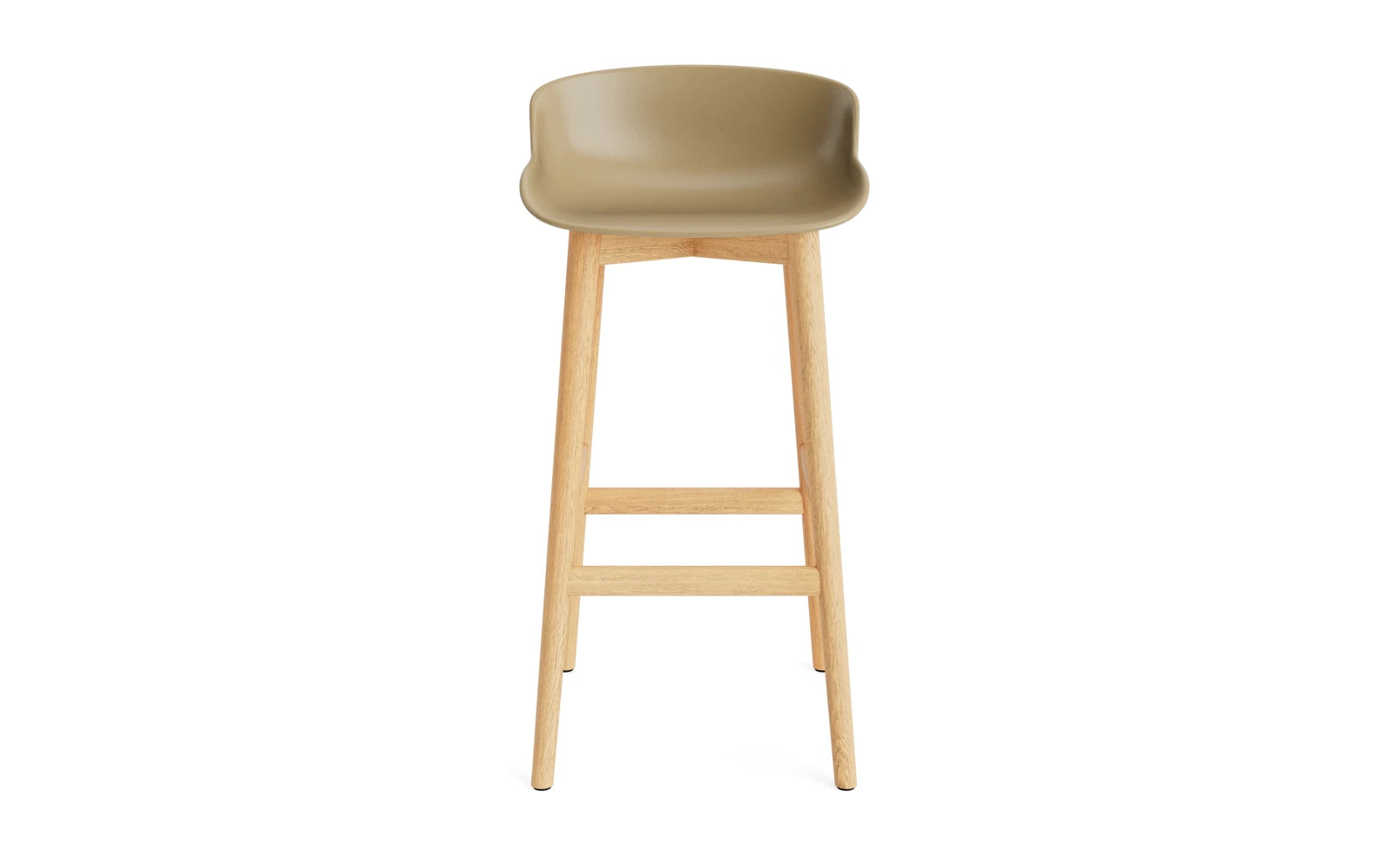 Erleben Sie den Hyg Barhocker 75 cm Eiche Sand von Normann Copenhagen – ein elegantes Möbelstück, das dänische Gemütlichkeit und modernen Stil vereint.