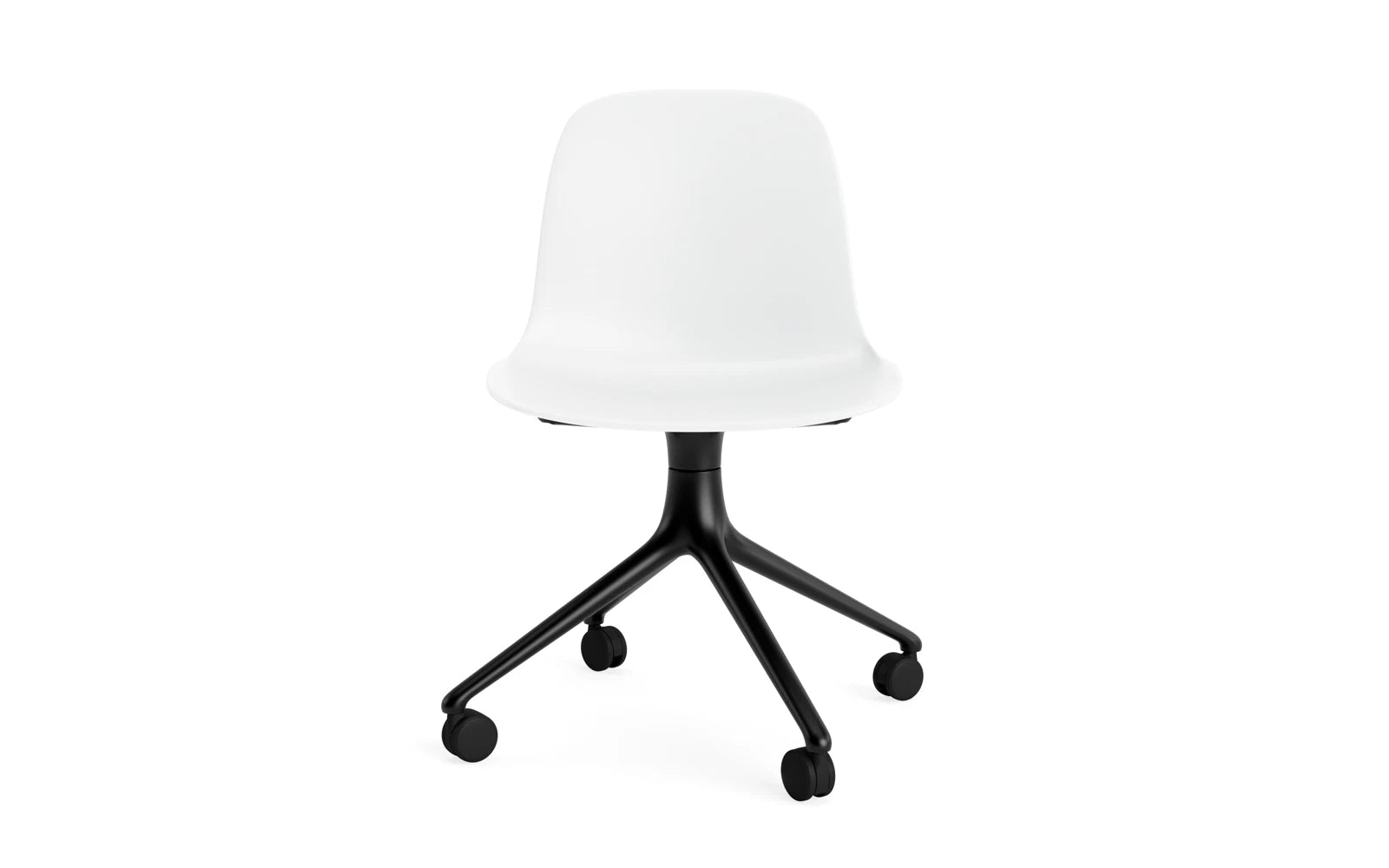 Erleben Sie den Form Drehstuhl 4W von Normann Copenhagen – eine harmonische Verbindung aus modernem Design, robustem Aluminium und vielseitigen Anpassungsmöglichkeiten.